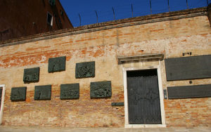 The Holocaust Memorial by Arbit Blatas in the Jewish ghetto of Venice