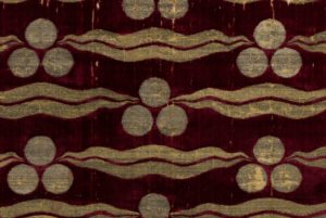 Turkish silk velvet with chintamani design